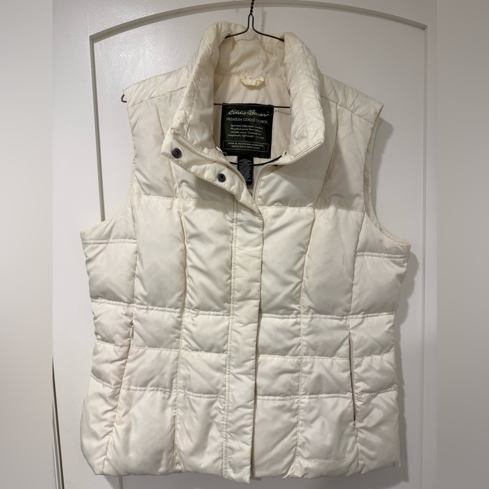 Eddie Bauer Premium Goose Down Puffer Vest Large